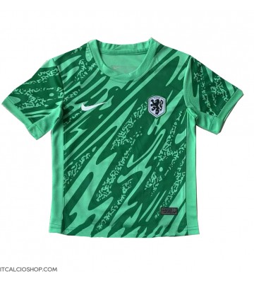 Olanda Portiere Prima Maglia Europei 2024 Manica Corta